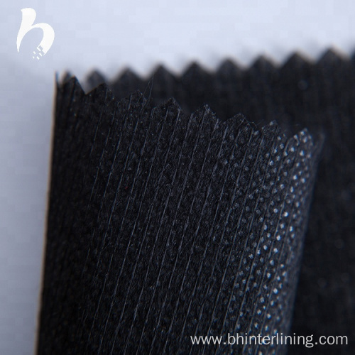 Stitch bond nonwoven fusible interlining for garment